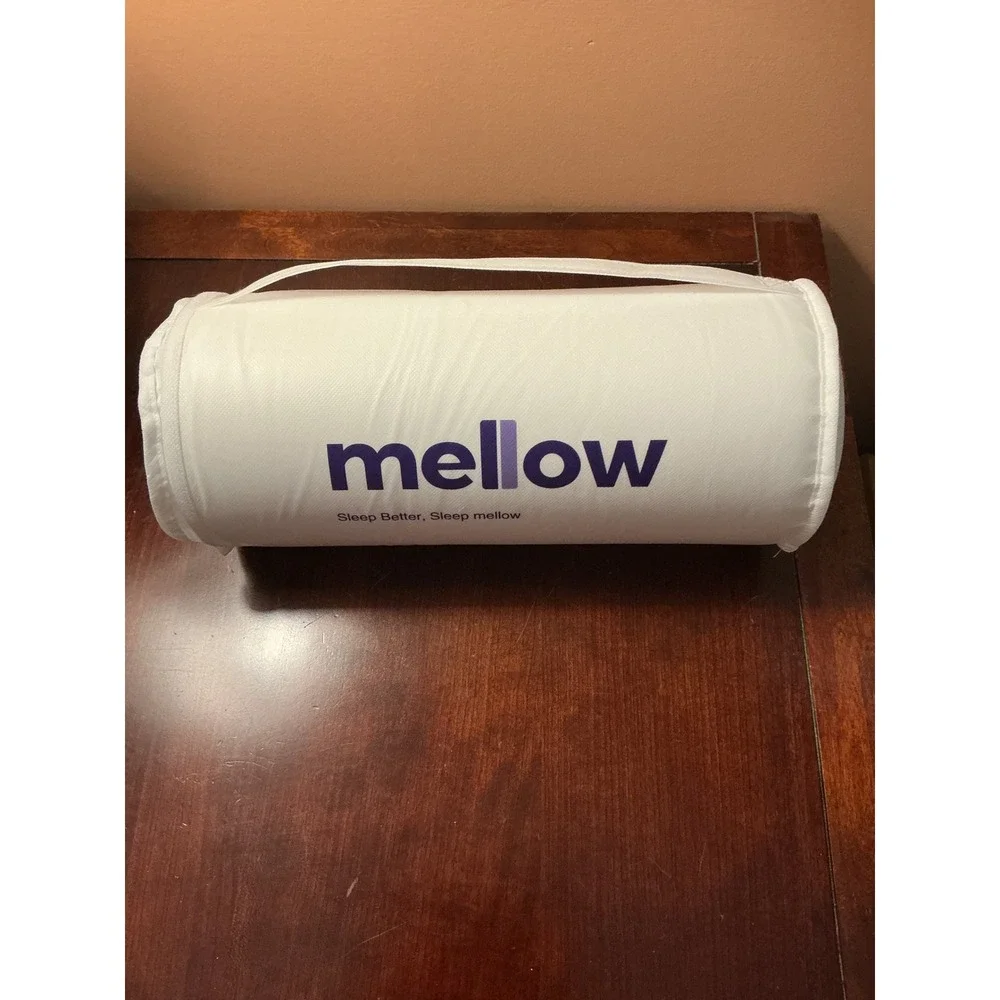 Mellow CloudAlign Pillow White Ergonomic Memory Foam Spinal Alignment‎ Regular